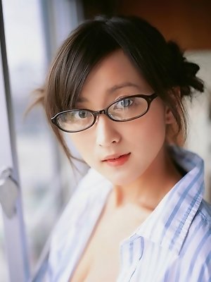 Deliciously petite asian chick is adorable in her one piece suit